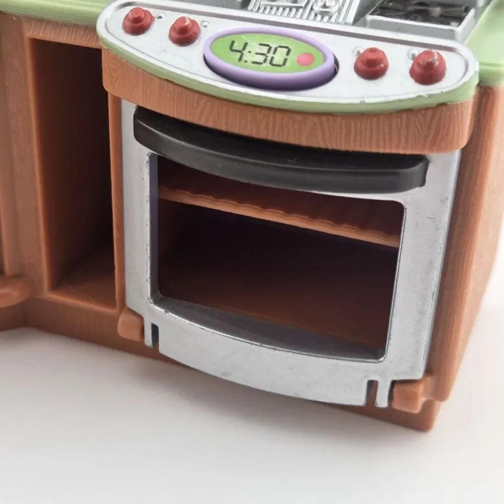 Fisher Price Fun Sounds Kitchen 2003 Toy Play Set Stove Sink Pretend (read)